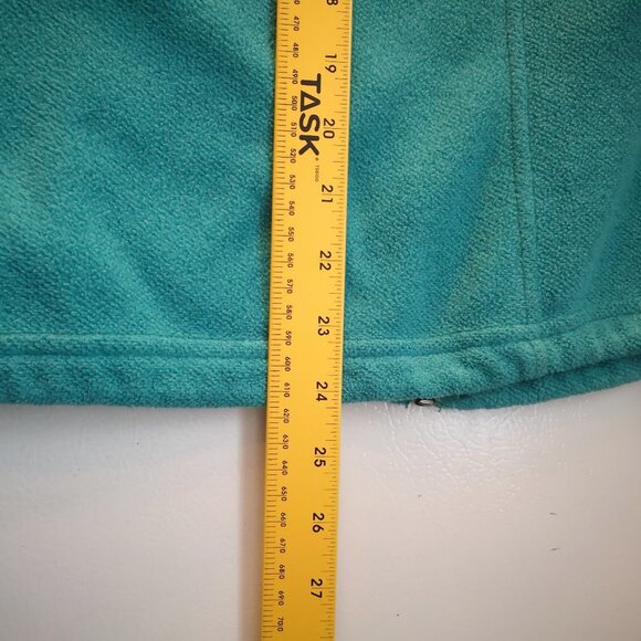 L.L. Bean Ladies Green Full Zip Fleece Jacket - Picture 11 of 11